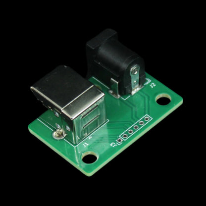 USB-B + 2.1mm x 5.5mm Power Breakout